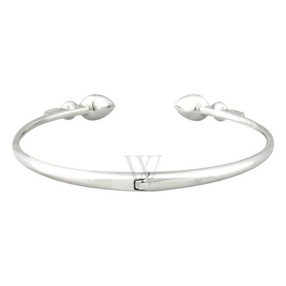 Swarovski Mix and Match Silver Tone Bangle with Blue and Clear Crystals - Size M - Picture 3 of 9